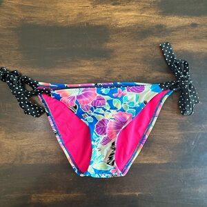 Hobie floral bikini bottom size small